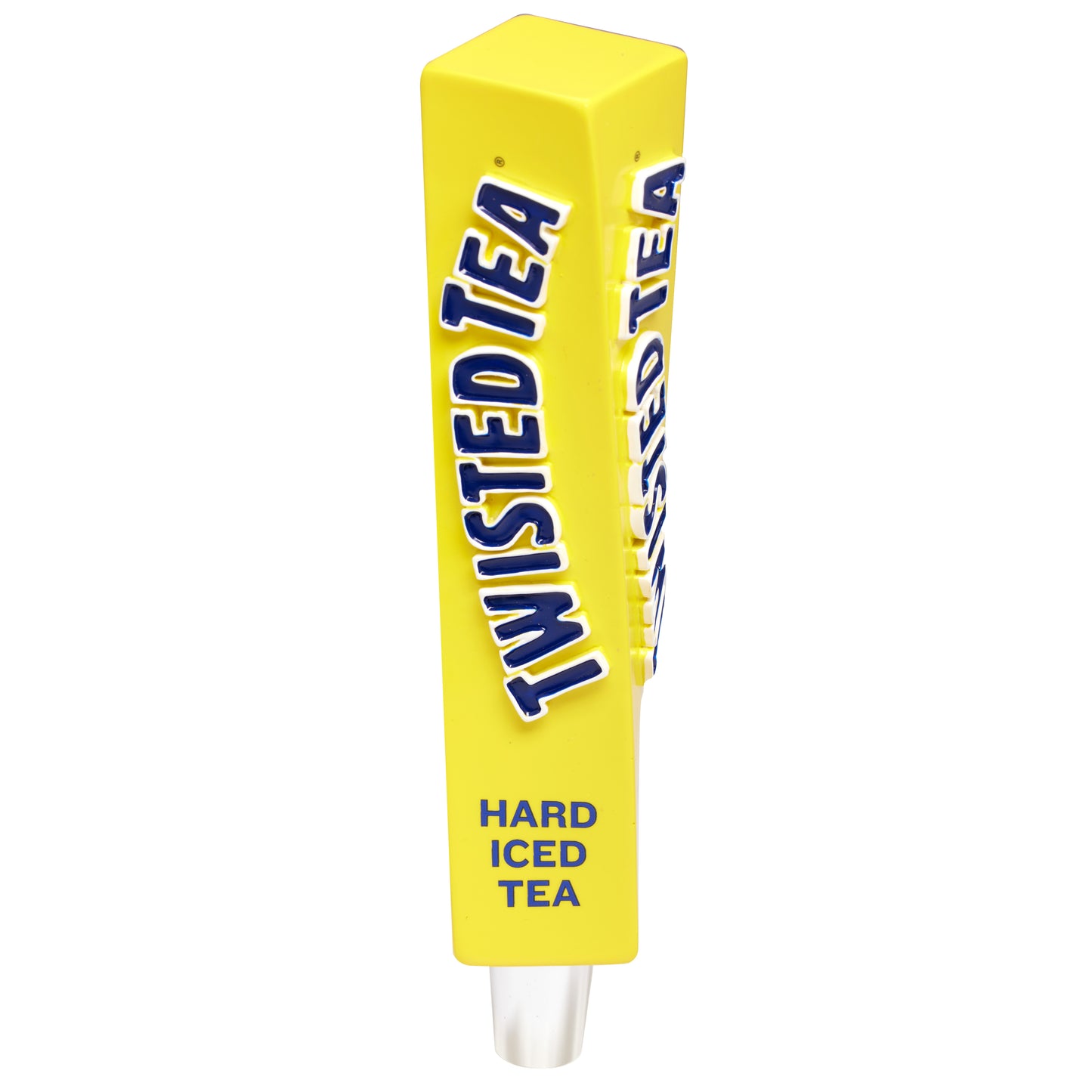 Yellow Twisted Tea container on a white background