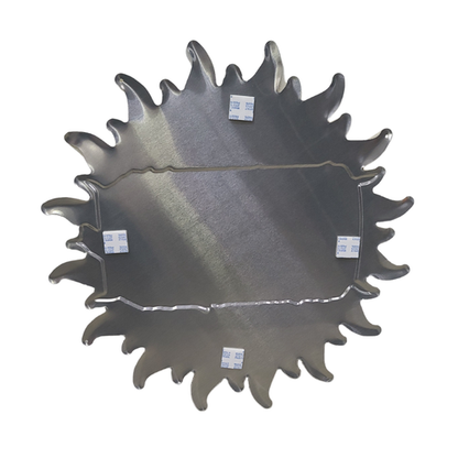 Rear view of the Twisted Tea sunburst tin tacker with metallic backing and four adhesive mounting tabs